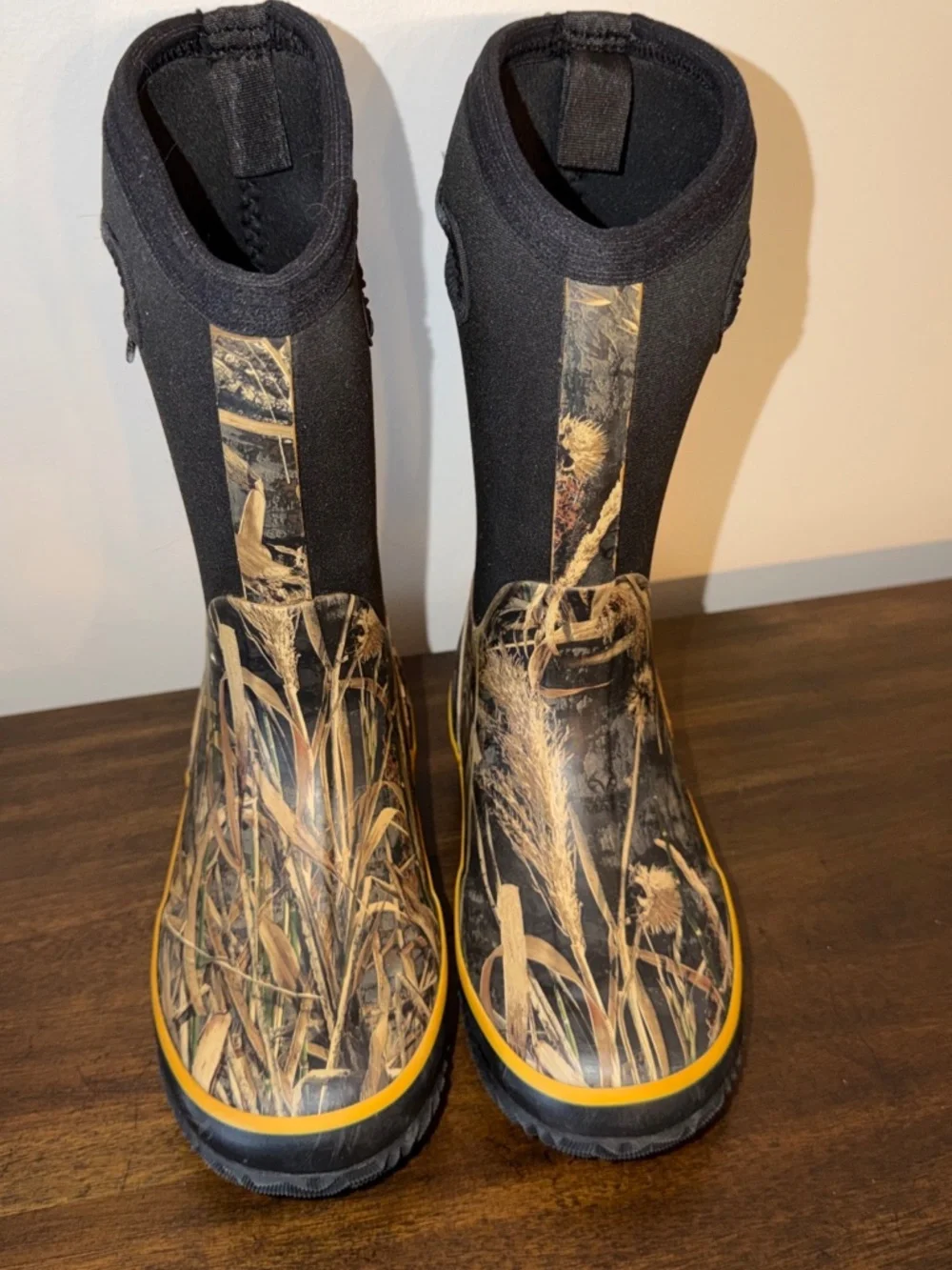 Kids Boys Oaki Oakiwear Neoprene Winter Rain Boots Camo Sz 1
